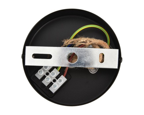 8366/1A ECO LN26 327 черный/серый/бежевый, бетон/металл/джутовый шнур Подвес E27 LED 10W 220V BOHO