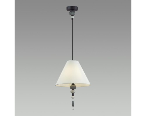 4896/1 MODERN ODL_EX23 27 черный матов./серый/молочный металл/керамика/ткань Подвес E27 1*40W SOCHI