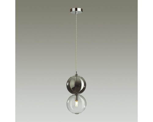 4980/1A PENDANT ODL22 000 хром/дымчатый/стекло Подвес G9 1*40W TWIXY