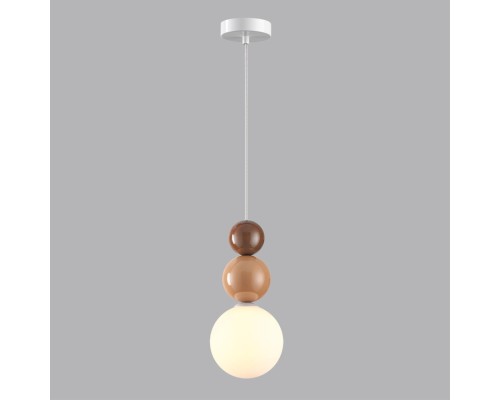 6557/1 SUSPENTIONI LN26 412 белый/белый, коричнеый, персиковый/металл/металл, стекло Подвес G9 1*20W 220V BONBONES