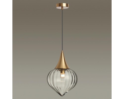 4950/1 PENDANT ODL22 241 бронзовый/прозрачный/стекло Подвес E27 1*60W KESTA