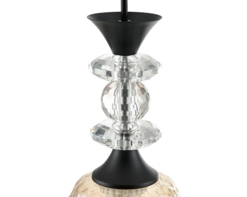 8056/1A SUSPENTIONI LN25 311 черный/амбер металл/стекло Подвесной светильник E27 1*60W 220V ELENIKA