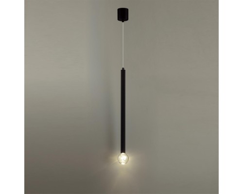 4373/3LA HIGHTECH ODL26 Подвесной светильник  черный/хрустальн. стекло/металл IP20 LED 3W 400Лм 3000K 220-240V FIANO