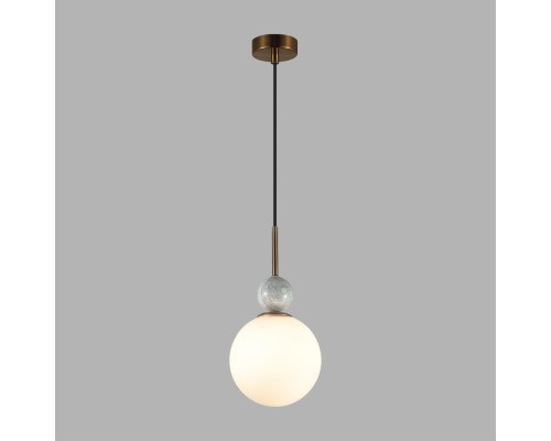 4359/1A MIDCENT ODL26 Подвесной светильник  бронзовый/белый/камень/металл IP20 E14 40W  220-240V LOLLA