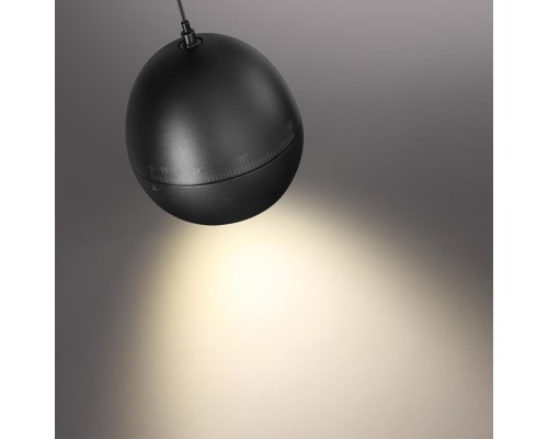 359342 OVER NT24 черный Светильник подвесной с механизмом регулировки высоты, провод 2м IP20 LED 7W 3000K 760Лм 170-265V SFERO