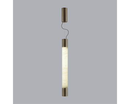 6686/15L L-VISION ODL24 125 Подвесной светильник темная брашированная латунь/металл/алебастр IP20 LED 21W 3000/4000 MARBELLA
