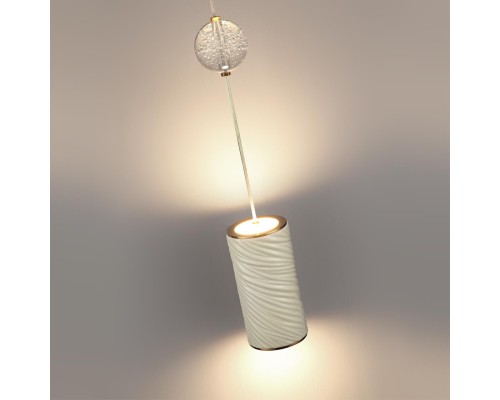 5450/18L L-VISION ODL_EX26 015 молочный/античная бронза/металл/керамика/хрусталь/акрил Подвес LED 18W 2000К/3000K/4000K RIVIERA