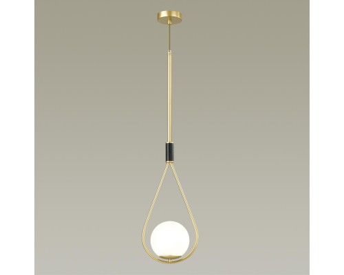 4810/1 PENDANT ODL21 447 золтой/черный/белый Подвес E14 1*40W FLARI