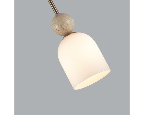 6625/1B MIDCENT ODL26 Подвесной светильник  бронзовый/белый/камень/металл IP20 E14 40W  220-240V LOLLA
