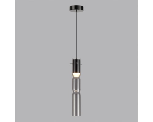 5059/5L PENDANT ODL24 323 черный/дымчатый/металл/стекло Подвес LED 5W 3000K SCROW