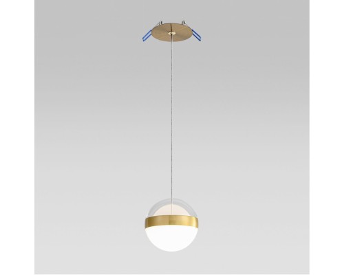 5036/12L L-VISION ODL24 389 ант.бронза/прозрачн/молочный/металл/акрил Подвес LED 12W 4000K 600лм RONI