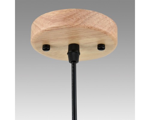 8054/1A SUSPENTIONI LN25 310 дерево/амбер металл/стекло Подвесной светильник E27 1*60W 220V NATANA