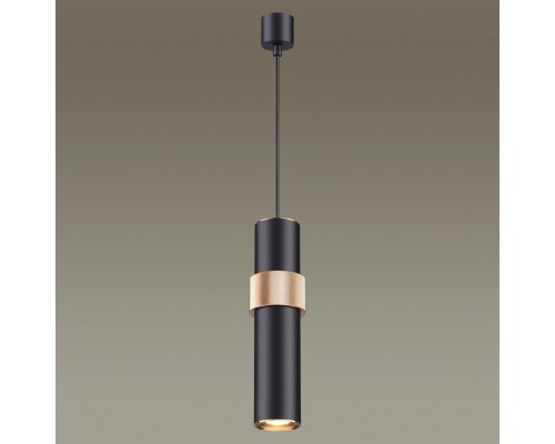 Подвес Odeon Light 4738/5L Afra черный/золотой GU10 5 Вт