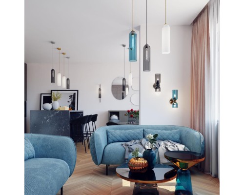 4805/1 PENDANT ODL21 291 никель/дымчатый Подвес E27 1*60W VOSTI