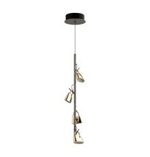 5002/17L L-VISION ODL23 285 черный хром/золотой/ металл/акрил Подвес LED 17W 3000K MALPA