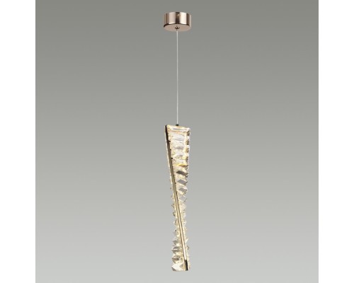 5674/10L LEDIO LN23 045 золотой Подвес LED 10W 3000K 550Лм 220V ROSELLE