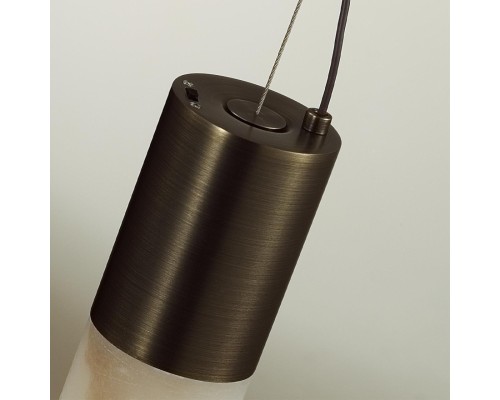 6686/15L L-VISION ODL24 125 Подвесной светильник темная брашированная латунь/металл/алебастр IP20 LED 21W 3000/4000 MARBELLA