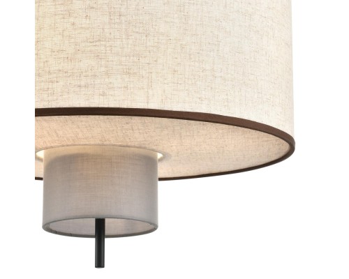 8282/4 MODERNI черный/бежевый/коричневый, металл/текстиль/стекло Светильник подвесной Е14 4*40W 220V SORENTO