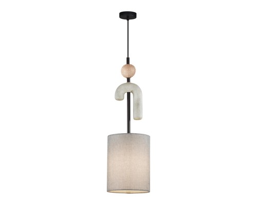 5410/1A MODERN ODL_EX24 73 черный матов./серый/металл/полирезин/ткань Подвес E14 1*40W BAGEL