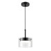 8232/1 COMFI LN25 черный/прозрачный, металл/стекло Подвес LED GX70 1*10W 220V NATALINA