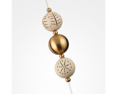 5444/1 PENDANT ODL_EX26 031 бежевый/античная бронза/металл/керамика Подвес E27 1*40W KARELIA