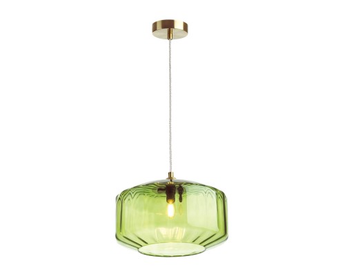Подвес Odeon Light 4783/1 зеленый/бронзовый E27 60W BINGA