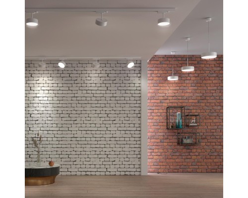 358761 OVER NT21 148 белый Светильник накладной светодиодный, длина провода 2м IP20 LED 30W 4000K 2600Лм 100-265V PROMETA