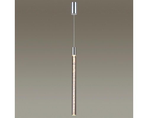 4370/5L HIGHTECH ODL23 107 хром полированный/акрил с пузырьками Подвесной св-к IP20 LED 5W 200Лм 3000K SPARKY