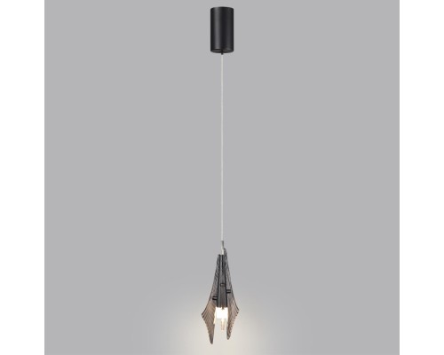 5442/6L L-VISION ODL_EX26 черный/дымчатый/металл/стекло/акрил Подвес LED 6W 3000K 633Лм AFALINA