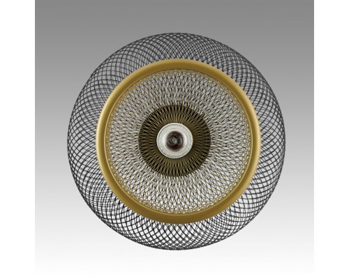 8052/1A SUSPENTIONI LN25 315 черный/черный, золото металл/металл Подвесной светильник E27 1*60W 220V LEONELA