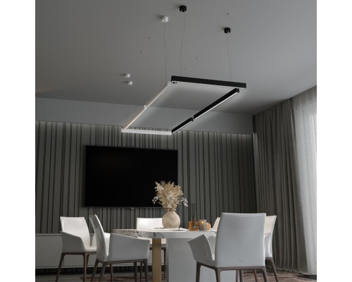 358876 OVER NT21 черный Накладной/подвесной светодиодный светильник IP20 LED 30W 220V ITER