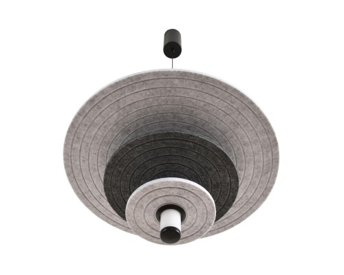 8295/14AL LEDIO черный/светло-серый/темно-серый, металл/фетр/акрил Подвес LED 14W 3000K 220V FELTA