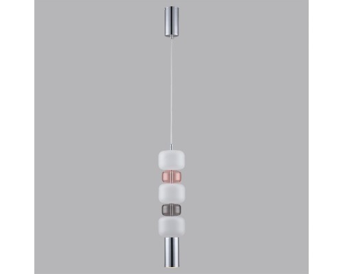 6505/1A SUSPENTIONI LN23 194 хром, красный, белый Подвес GU10 50W 220V VERONA