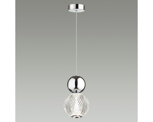 5007/7L L-VISION ODL23 419 хром/прозрачный/металл/акрил Подвес LED 7W 4000K 350Лм CRYSTAL