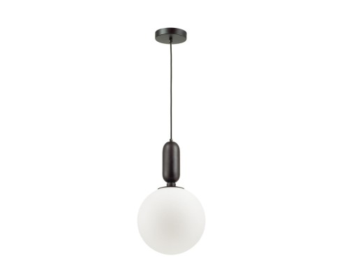 Подвес Odeon Light 4671/1 Okia черный/белый E27 1*40 Вт