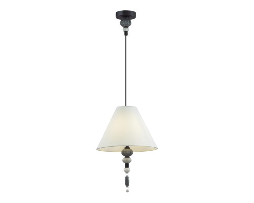 4896/1 MODERN ODL_EX23 27 черный матов./серый/молочный металл/керамика/ткань Подвес E27 1*40W SOCHI