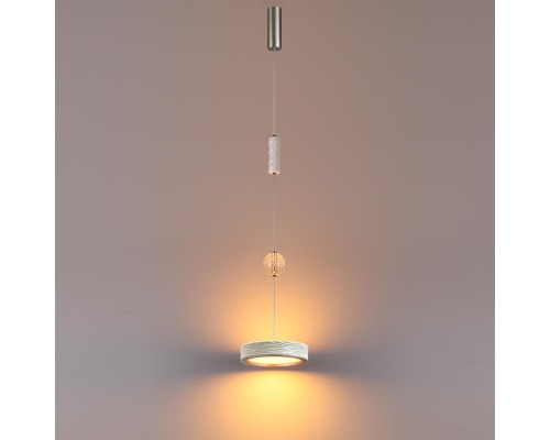 5451/32L L-VISION ODL_EX26 017 белый/никель/металл/керамика/хрусталь/акрил Подвес LED 32W 2000К/3000K/4000K RIVIERA