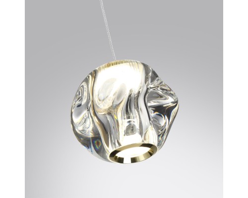 5085/5L L-VISION  золото/прозрачный/металл/акрил Подвес LED 5W 4000K 240lm JEMSTONE