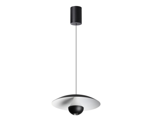 359336 OVER NT24 000 черный Светильник подвесной с механизмом регулировки высоты, провод 2м IP20 LED 4W вниз/3W вверх 760Лм 3000K 170-265V IMAN