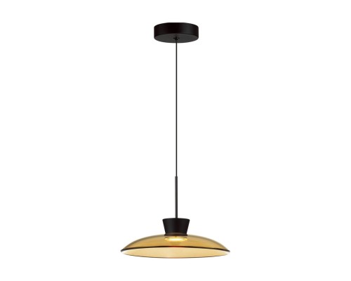 5055/9LA L-VISION ODL24 321 черный/янтарный/металл/стекло Подвес LED 9W 3000К SAUCER