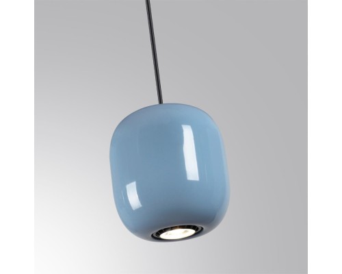 5053/1B PENDANT ODL24 311 черный/голубой/металл Подвес GU10 LED 4W OVALI