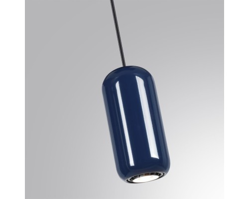 5053/1E PENDANT ODL24 311 черный/синий/металл Подвес GU10 LED 4W OVALI