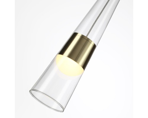 5043/12L L-VISION ODL24 000 глянц.золото/прозрачный/металл/стекло Подвес LED 12W 3000K 1334Лм LUMP