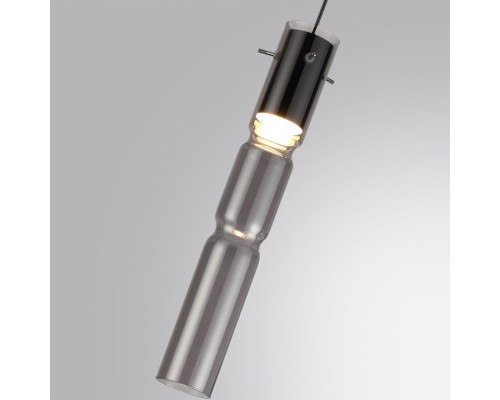 5059/5L PENDANT ODL24 323 черный/дымчатый/металл/стекло Подвес LED 5W 3000K SCROW