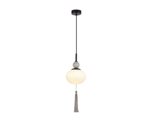 8273/1A NEOCLASSI черный/серый/белый, металл/керамика/стекло Подвес Е14 1*40W 220V GLORIYA