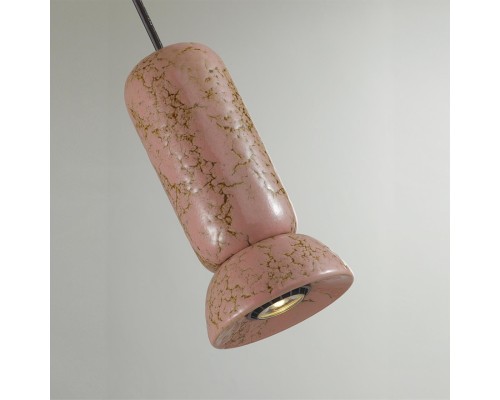 5054/1C PENDANT ODL24 315 черный/розовый/коричн./металл/керамика Подвес GU10 LED 4W KERAMA