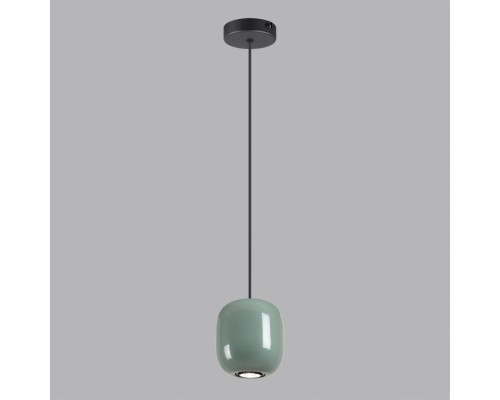 5053/1C PENDANT ODL24 311 черный/зеленый/металл Подвес GU10 LED 4W OVALI
