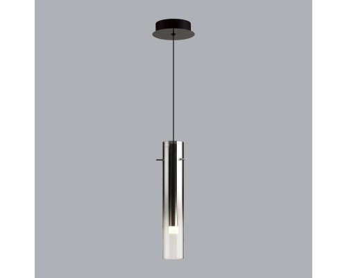 5062/5L PENDANT ODL24 317 черный/темн.хром/металл/стекло Подвес LED 5W 3000K SHINY
