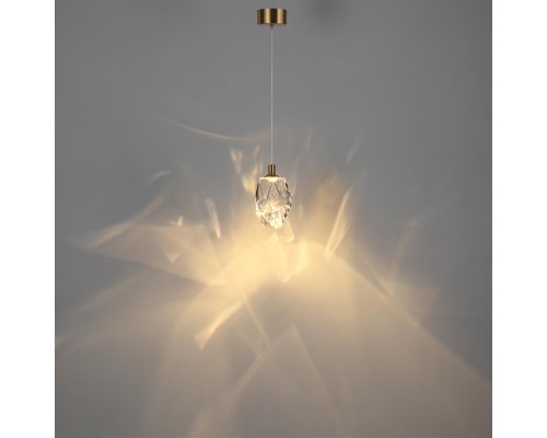 7114/4LC L-VISION ODL25 Подвесной светильник бронзовый/прозрачное  стекло/металл IP20 LED 4W 300Лм 3000K 200° 220V GEMME