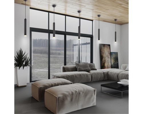 Накладной светильник, длина провода 1м Novotech 358130 Modo черный LED 10 Вт 3000K